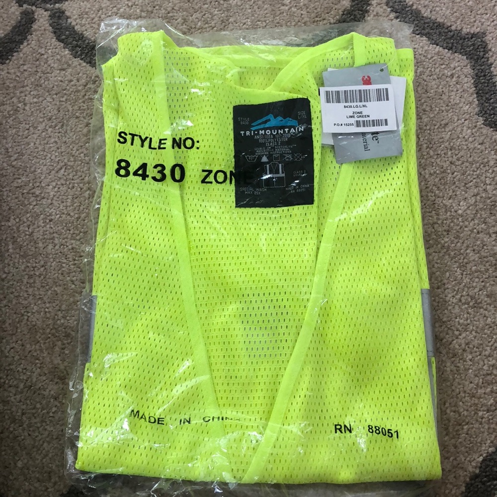 100% polyester mesh safety vest